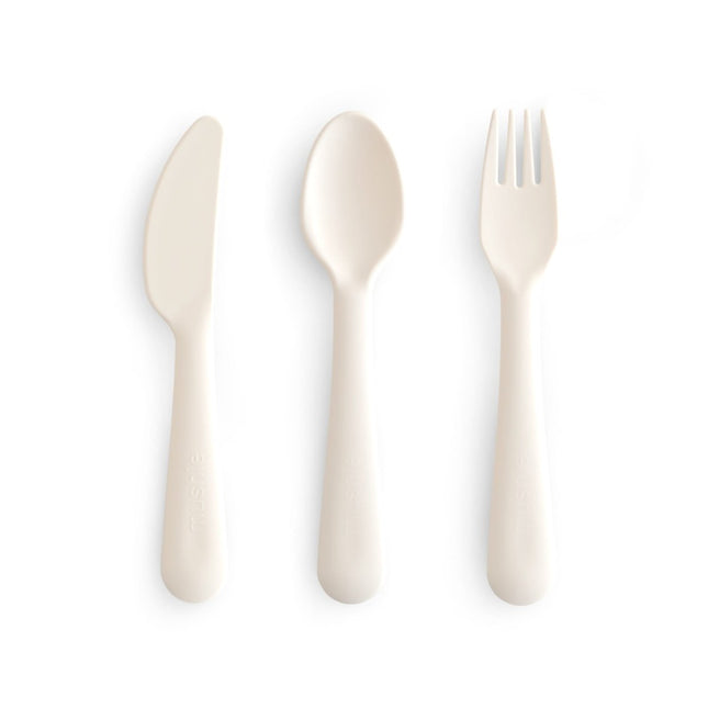 MUSHIE - CUTLERY SET - Ivory - Mushie - Babywinkel - 840355800579