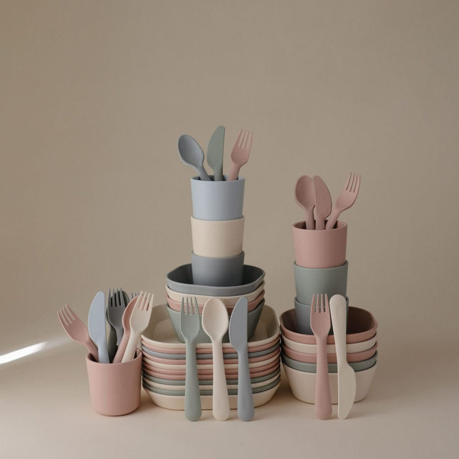 MUSHIE - CUTLERY SET - Sage - Mushie - Babywinkel - 840355800562