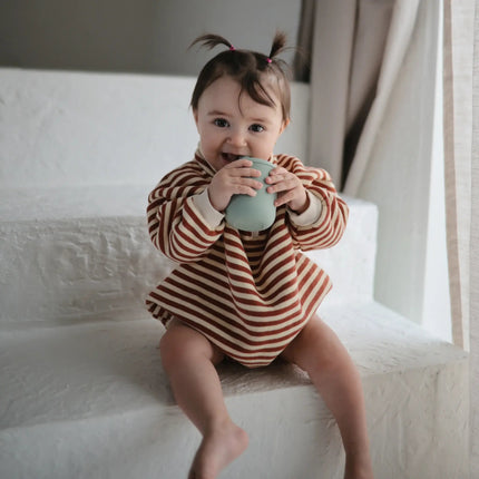 Mushie Drinkbeker Met Tuit Cambridge Blue - Mushie - Babywinkel - 810052464541
