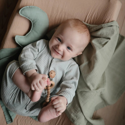 Mushie Knuffeldoekje Lovey Moon Roman Green - Mushie - Babywinkel - 810052460673
