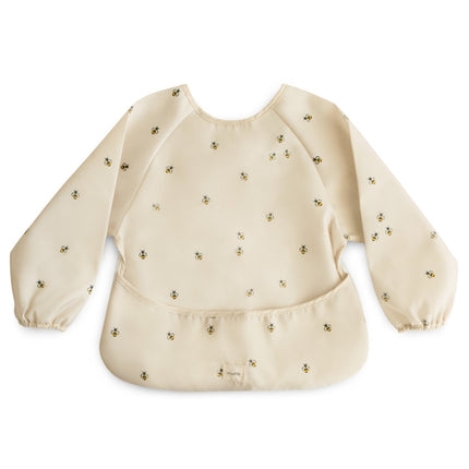 Mushie Long Sleeve Bib Bees koop je bij Babywinkel