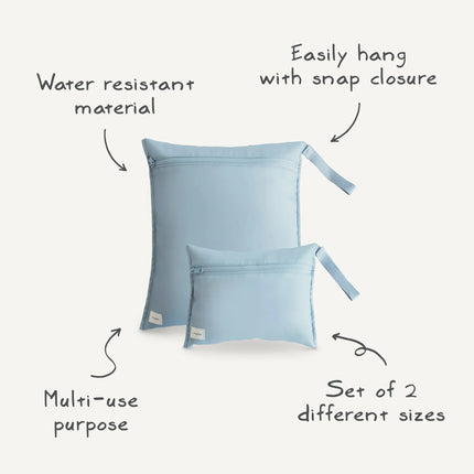 Mushie Opbergzak Waterproef Fog 2St - Mushie - Babywinkel - 840355800401