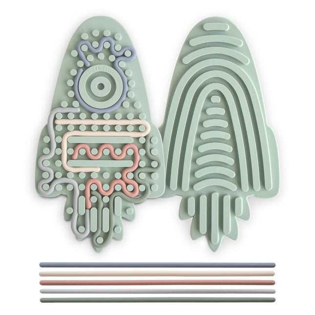 Mushie Sensorisch Speelgoed Siliconen Rocket koop je bij Babywinkel