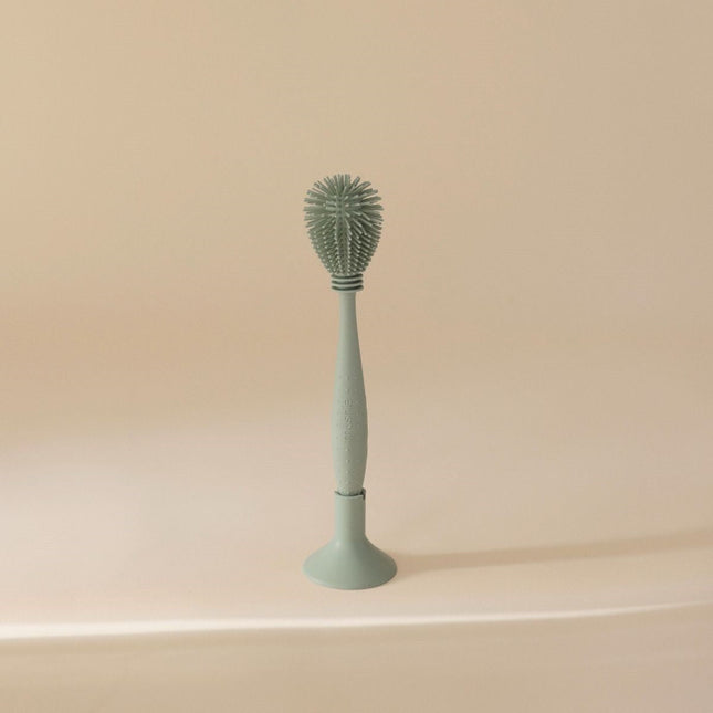 MUSHIE - SILICONE BABY BOTTLE BRUSH - Cambridge Blue - Mushie - Babywinkel - 840355801194