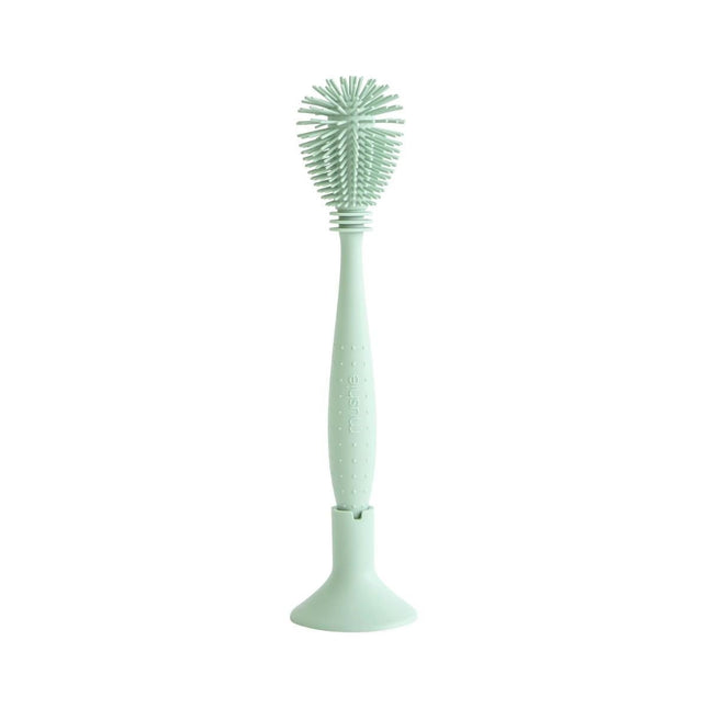 MUSHIE - SILICONE BABY BOTTLE BRUSH - Cambridge Blue - Mushie - Babywinkel - 840355801194