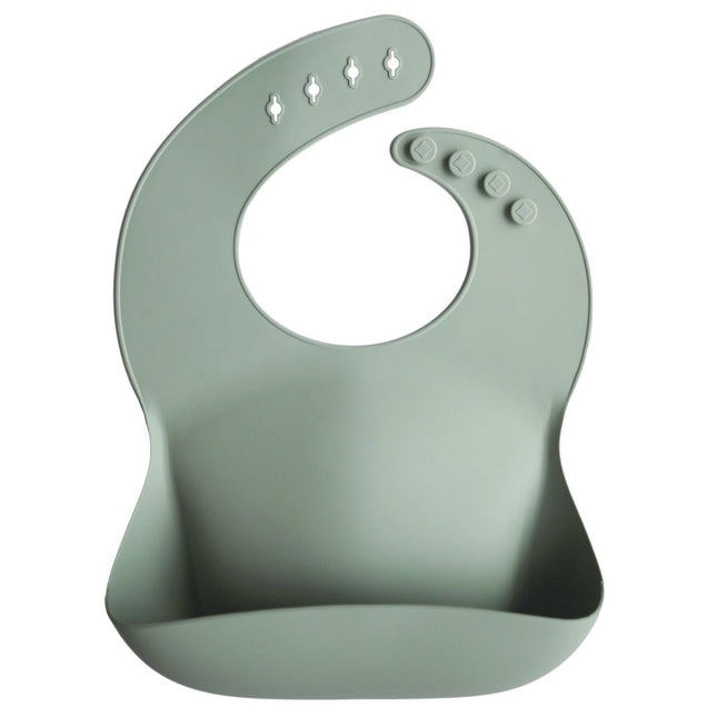 Mushie Slabbetje Silicone Cambridge Blue - Mushie - Babywinkel - 7426999778295