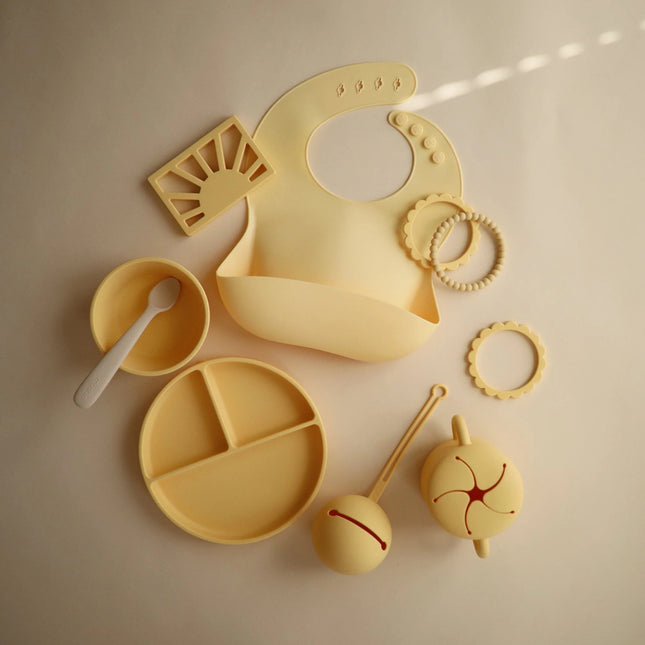 Mushie Snackbakje Pale Daffodil koop je bij Babywinkel