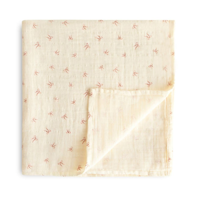 MUSHIE - SWADDLE - Bows - Babywinkel - 840355803174
