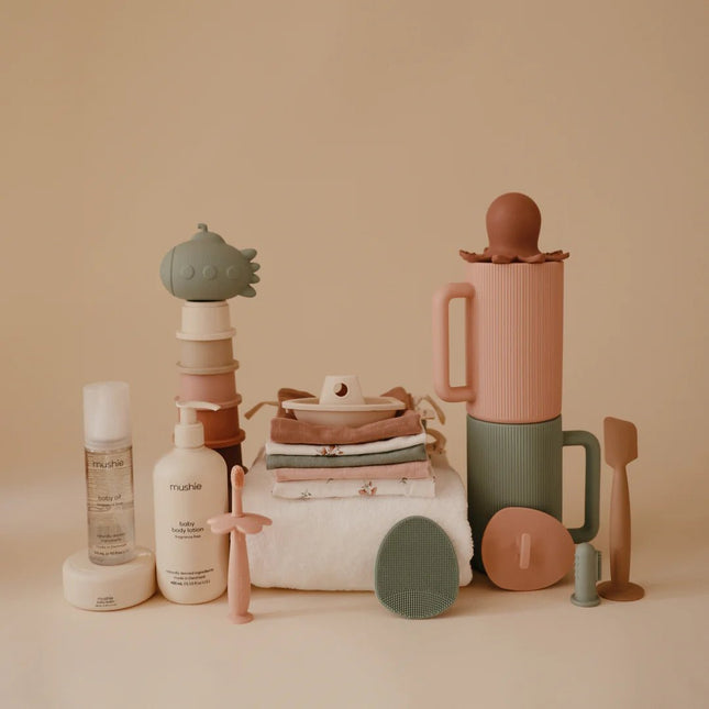 Mushie Washandje Pink Flowers 5St koop je bij Babywinkel