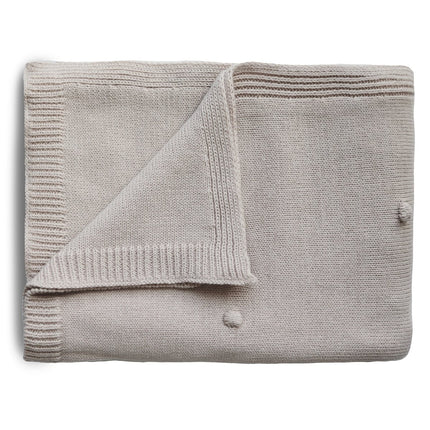 Mushie Wiegdeken Textured Dots Off White Melange - Mushie - Babywinkel - 810052462134