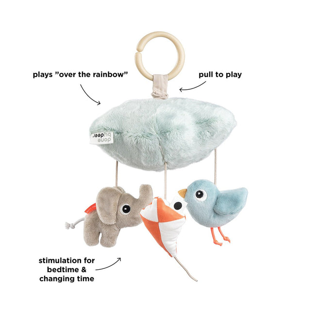 Done by Deer Muziekmobiel Playground Blauw koop je bij Babywinkel
