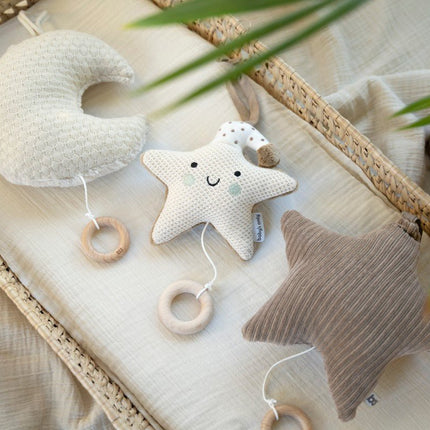 Muziekdoosje ster Heaven clay/warm linen - Babywinkel - 8721052104134