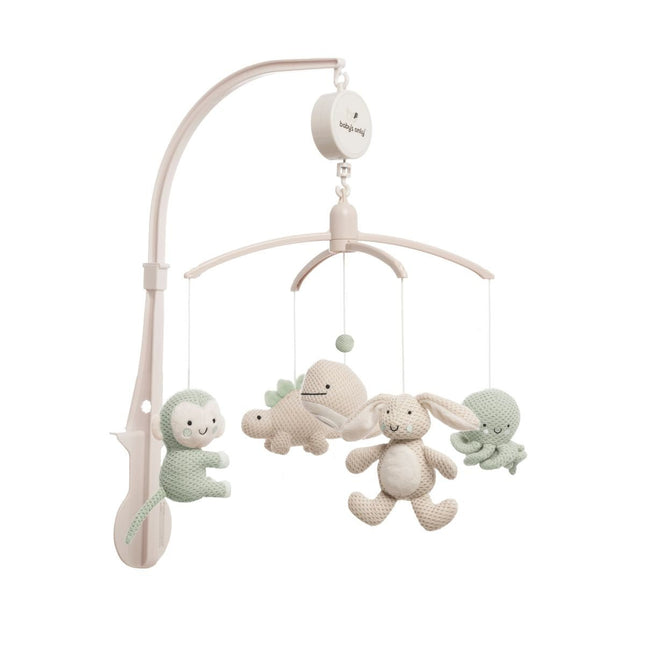 Baby's Only Muziekmobiel Animals Laurel Green/Warm Linen koop je bij Babywinkel