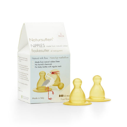 Natursutten Flesvoeding Accessoire Flesspeen Fast Flow 2st - Natursutten - Babywinkel - 894654002110
