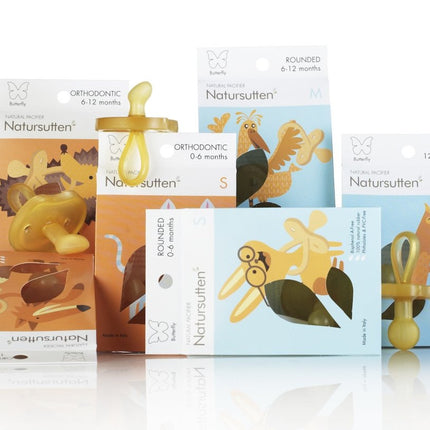 Natursutten Speen Vlinder Kers M - Natursutten - Babywinkel - 894654002318