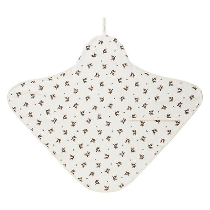 Noppies Badcape Baby Wikkelbaar Blooming Clover Badstof Jet Stream - Noppies - Babywinkel - 8719788634582