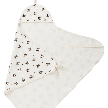 Noppies Badcape Baby Wikkelbaar Blooming Clover Badstof Jet Stream - Noppies - Babywinkel - 8719788634582