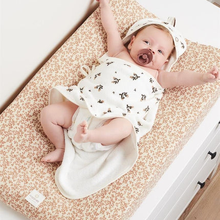 Noppies Badcape Baby Wikkelbaar Blooming Clover Badstof Jet Stream - Noppies - Babywinkel - 8719788634582