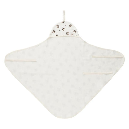Noppies Badcape Baby Wikkelbaar Blooming Clover Badstof Jet Stream - Noppies - Babywinkel - 8719788634582