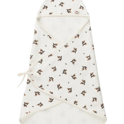 Noppies Badcape Baby Wikkelbaar Blooming Clover Badstof Jet Stream - Noppies - Babywinkel - 8719788634582