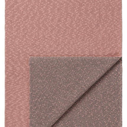 Noppies Gemeleerd gebreid omkeerbaar wiegdekentje Misty Rose 100x140cm - Noppies - Babywinkel - 8719788633219