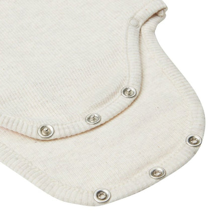 Noppies Romper Lange Mouwen Rib Nino Oatmeal Melange - Noppies - Babywinkel - 8719788883874