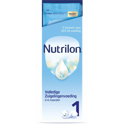 Nutrilon Melkpoeder 1 Zuigelingenvoeding 0 - 6 Maanden Portie Verpakking 3St - Nutrilon - Babywinkel - 8712400117906