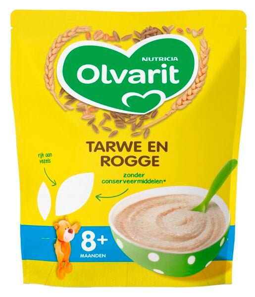 Olvarit Babyvoeding 8+ Maanden Tarwe En Rogge 200 Gram koop je bij Babywinkel