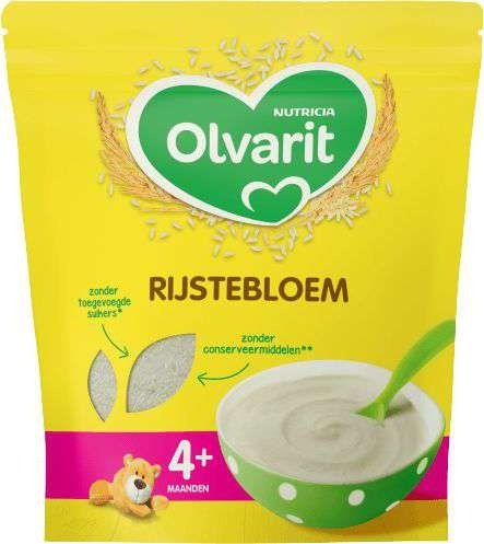 Olvarit Babyvoeding Rijstebloem 4+ Maanden koop je bij Babywinkel