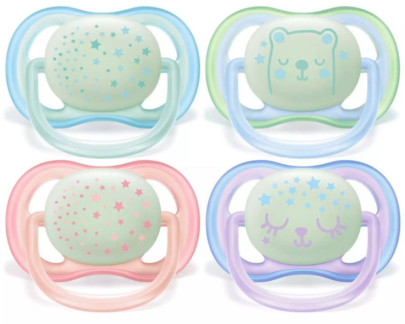 Philips Avent Fopspeen Air Night Mix +0Mnd 2st - Philips Avent - Babywinkel - 8710103900771