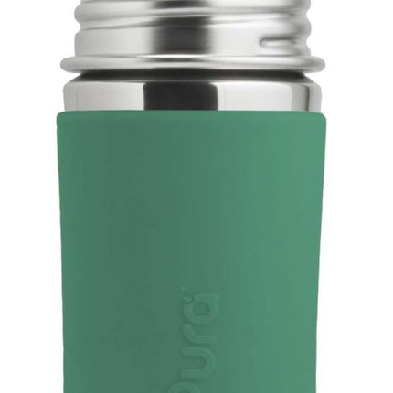 Pura Babyfles Rvs 325 Ml + Silicone Speen Medium Flow + Silicone Reisdop + Mint Sleeve - Pura - Babywinkel - 858312007503