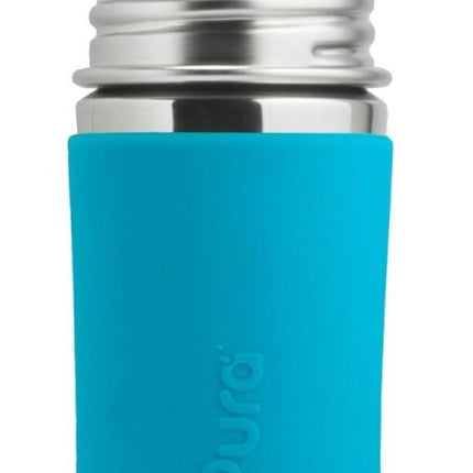 Pura Babyfles Rvs 325Ml Set Blauw 4 delig - Pura - Babywinkel - 853766006201