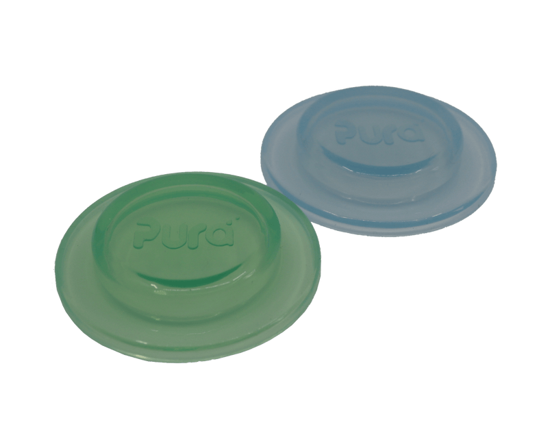 Pura Flesafsluiter Silicone Moss En Mint 2St koop je bij Babywinkel