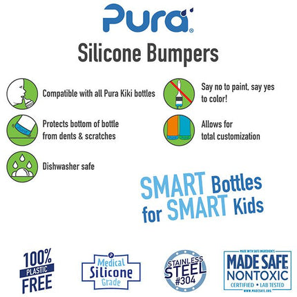 Pura Flesbeschermer Silicone Grijs 2St - Pura - Babywinkel - 850038571313