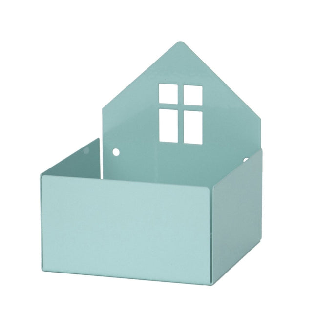 Roommate Opbergbakjes Huis Pastel Blue - Babywinkel - 5713137001523
