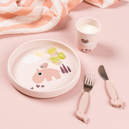 Siliconen mini - beker Playground Powder koop je bij Babywinkel