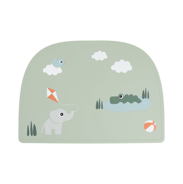 Siliconen placemat Playground Green koop je bij Babywinkel
