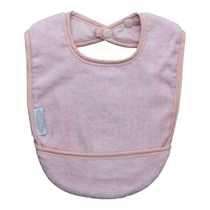 Silly Billyz Towel pocket Bibs dusty pink - Babywinkel - 9315455013361
