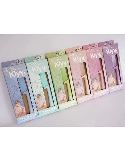 SKÅGFÄ KLYV Classic Kidssafe Mes Cornflower koop je bij Babywinkel