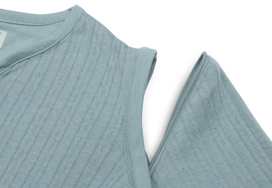 Slaapzak met Afritsbare Mouw Rond Ajour - Sea Green - Babywinkel - 8717329392885