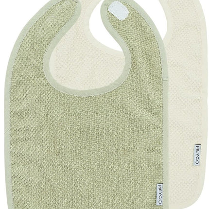 Slab 2 - pack Popcorn - natural/soft olive - Babywinkel - 4054703241211