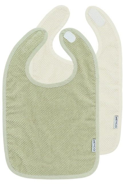Slab 2 - pack Popcorn - natural/soft olive - Babywinkel - 4054703241211