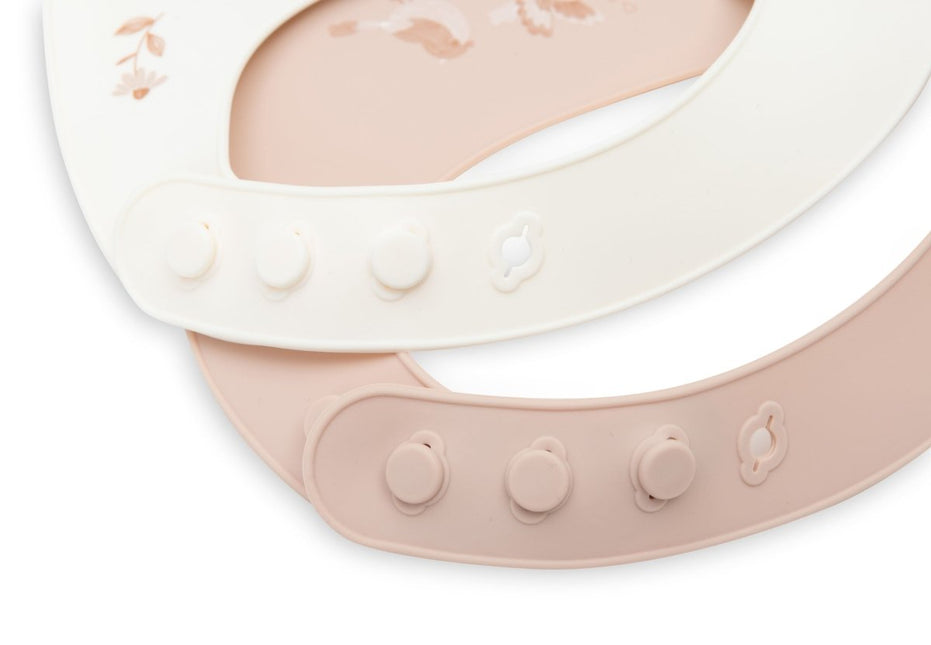 Jollein Slabbetje Lovely Birds - 2 Stuks koop je bij Babywinkel