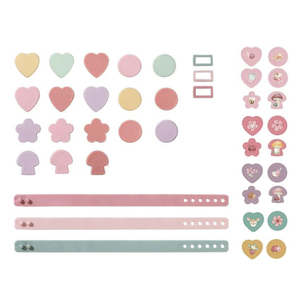 Little Dutch Set zum Basteln von Armbändern „Rosa & Friends“