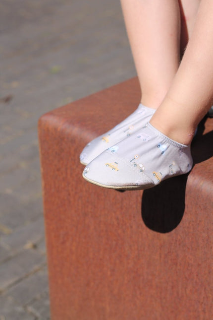Slipstop Cars Naturel Shoes Boys - Babywinkel - 8683555285386