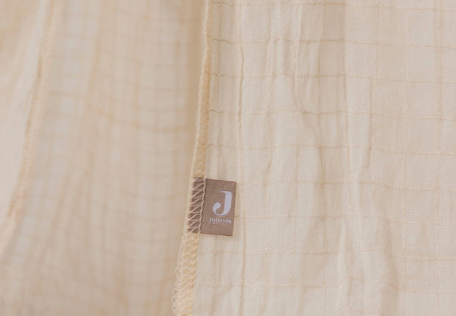 Jollein Sluier Ledikant Cosy Check Sand 155Cm koop je bij Babywinkel