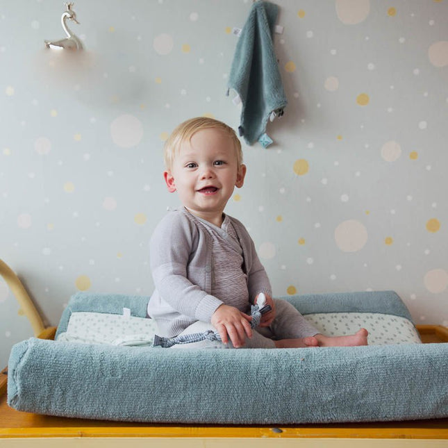 Snoozebaby Aankleedkussenhoes Happy Dressing Gray Mist 45x70cm - Snoozebaby - Babywinkel - 8719743842311