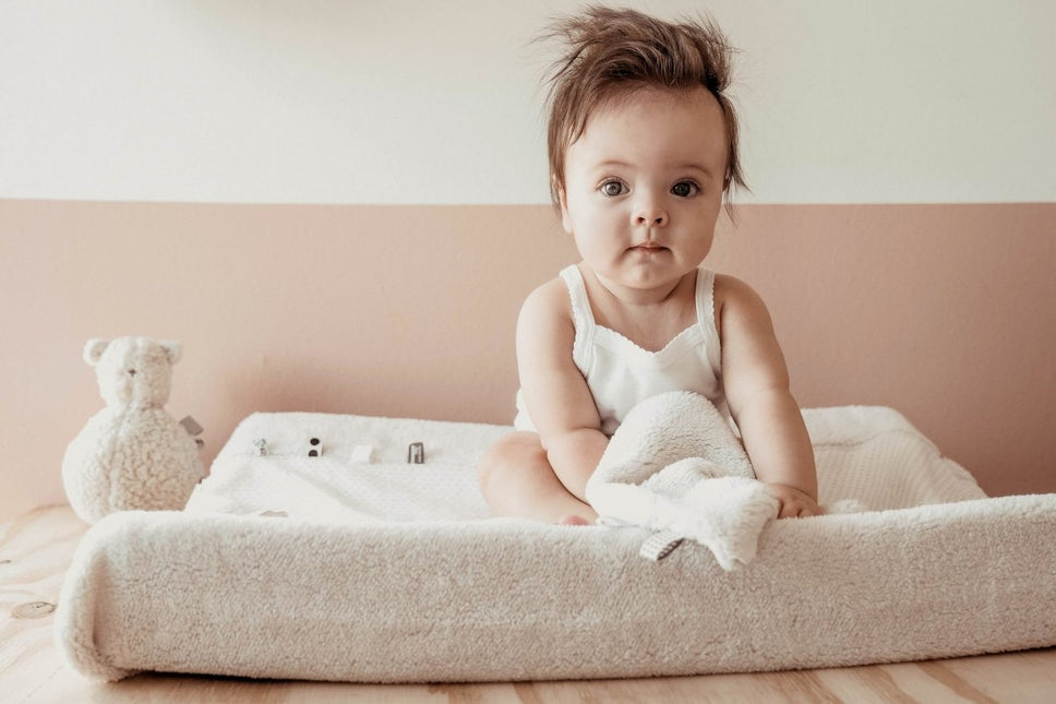 Snoozebaby Aankleedkussenhoes Happy Dressing Stone Beige 45x70cm - Snoozebaby - Babywinkel - 8719743856530