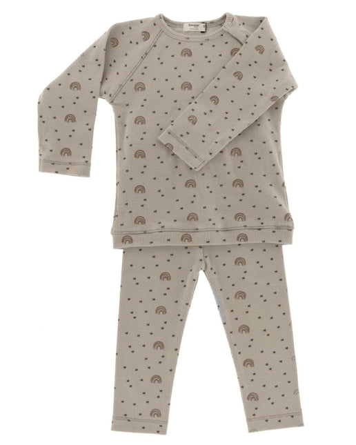 Snoozebaby Baby Pyjama Smokey Green Rainbow - Snoozebaby - Babywinkel - 8719743857247
