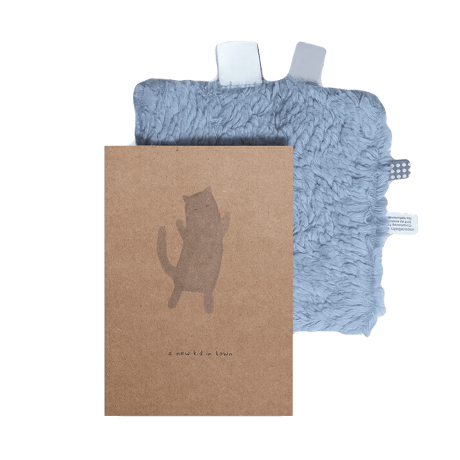 Snoozebaby Giftset Knuffeldoekje en Geboortekaartje Fresh Blue - Snoozebaby - Babywinkel - 8719743857469